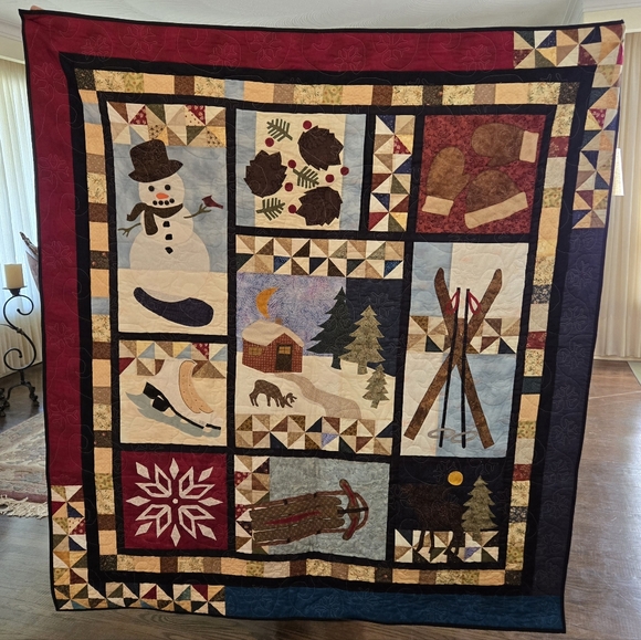 Wall Quilt 'Winter Memories' - Picture 1 of 16